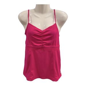 BCG Activewear Workout Barbie Pink Tank Top with Shelf Bra Size Medium